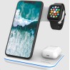 CANYON Bezdrátová nabíječka WS-303W,3v1,vstup 9V/2A,12V/2A,výstup 15/10/7.5/5W, USB-C USB-A, vč. AC adaptéru,bílá
