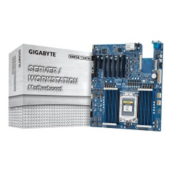 Gigabyte MB server MZ32-AR0, AMD EPYC 7002 family, 16x DDR4DIMMs, 2x 1Gb LAN + OCP, 7xPCIe (5x 4.0 + 2x 3.0), IPMI