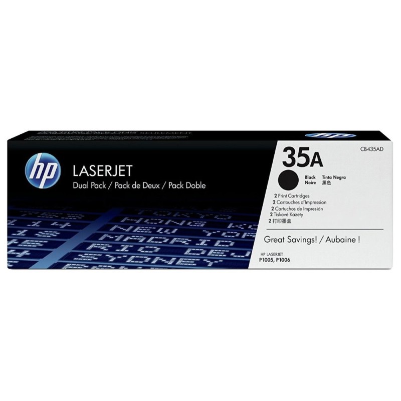 HP Toner č.35A LaserJet čierny 2-pack