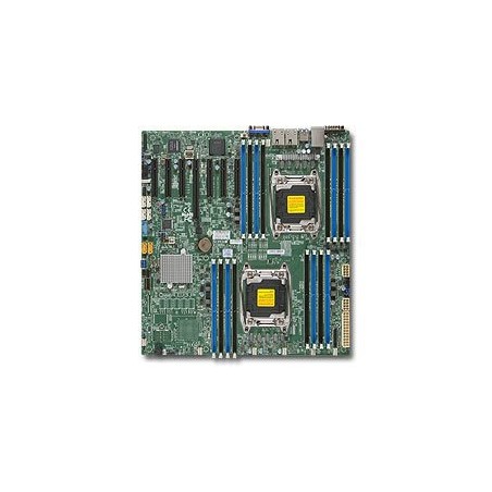 SUPERMICRO MB 2xLGA2011-3, iC612 16x DDR4 ECC R,10xSATA3 (PCI-E 3.0/2,4,1(x16,x8,x4),2x 1GbE LAN,IPMI