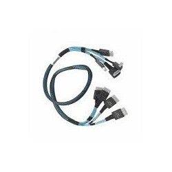 INTEL 755mm long, Cable Kit Oculink 2U 4 port Switch Card for Riser 1 or 2 to Left Drive Bay