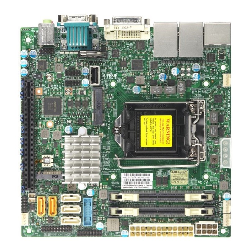 SUPERMICRO MB 1xLGA1151 (i7), Q170,DDR4,5xSATA3,PCIe 3.0 (1 x16),1xM.2,HDMI,DP,DVI,Audio