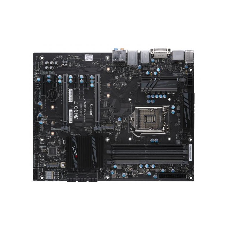 SUPERMICRO MB 1xLGA1151, Z370, 4x DDR4,6xSATA3, 6xPCIe 3.0 2/1/3(x16/x8/x4), 2x M.2, 2xLAN, DP+HDMI+DVI-D, HD Audio