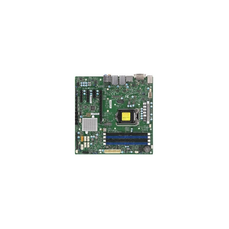 SUPERMICRO MB 1xLGA1151 (Core 8th gen/ 95W), Q370,4xDDR4,6xSATA3,M.2,4xPCIe 3.0 (x16, x1,2 x4),HDMI,DP,DVI,Audio,2x LAN