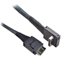 INTEL 530 mm long Oculink Cable with straight OCuLink SFF-8611 connector to right angle OCuLink SFF-8611 connector
