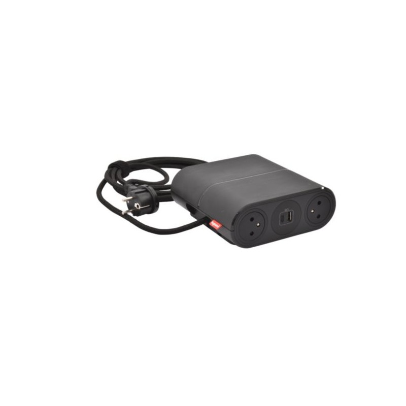 Legrand - Incara™ Link'On - Zásuvkový blok přenosný propojitelný 4x2P+T/2xUSB A+C/Wieland, kabel 2,5m