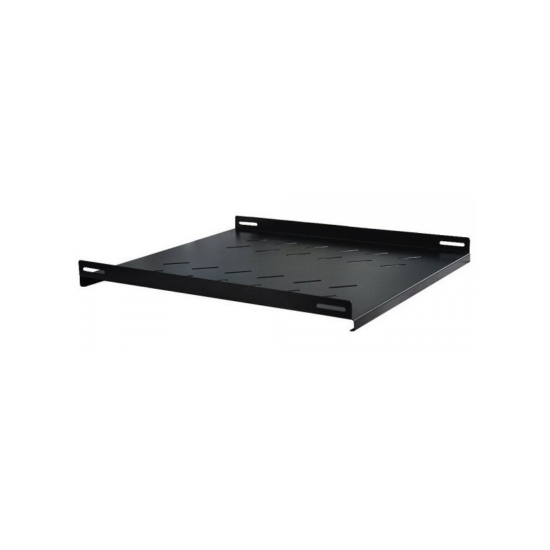Police, 19", výška 1U, 550mm, pro stojanové rozvaděče, nosnost 50kg, černá