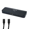 i-tec Thunderbolt 3 Dual 4K Docking Station + USB-C to DP Cable (1,5 m) with Power Delivery 85W + Two TB3 Cables: 150cm