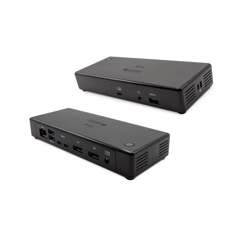 i-tec Thunderbolt3 / USB-C Dual DisplayPort 4K Docking Station, Power Delivery 85W