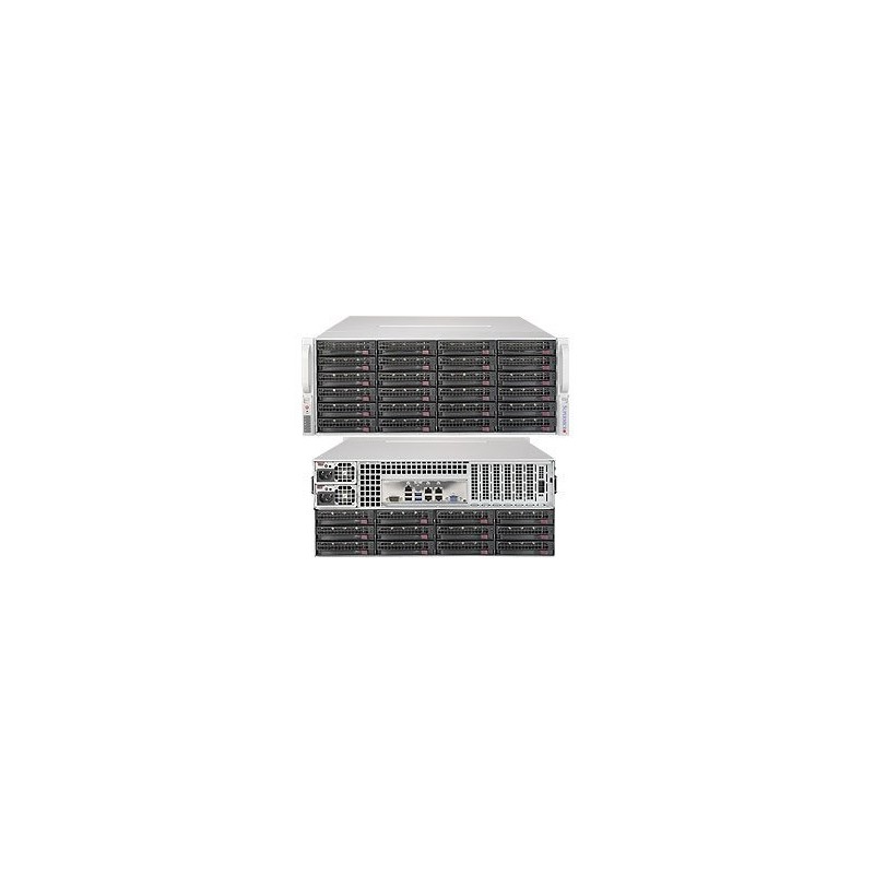 SUPERMICRO 4U SuperStorage server RAID 12Gb/s SAS/SATA 36xHS HDD (expand.24front+12rear), HW RAID LSI 3108, 2x1200W,IPMI