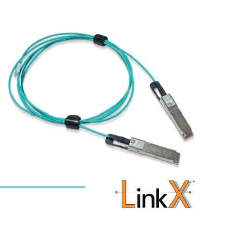 Nvidia Mellanox® active fiber cable, IB HDR, up to 200Gb/s, QSFP56, LSZH, black pulltab, 10m
