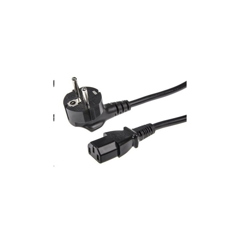 Kabel síťový / napájecí 230V 3x1,5mm2, pro vysokou zátěž do 4000W, 1,5m, C13 - Schuko, High quality