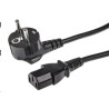 Kabel síťový / napájecí 230V 3x1,5mm2, pro vysokou zátěž do 4000W, 1,5m, C13 - Schuko, High quality