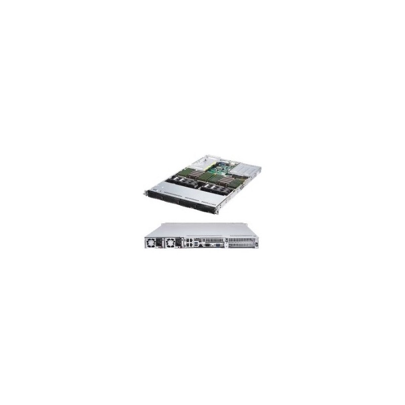 SUPERMICRO 1U AMD Ultra server 2x 7742, 16x 8GB DDR4-3200, 4x 1Gb, IPMI