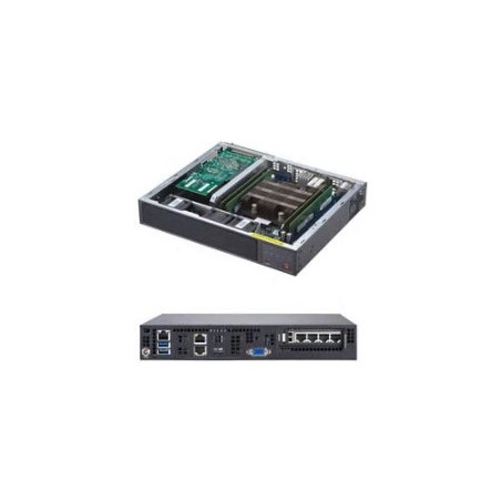 SUPERMICRO mini server 1x Xeon D-2123IT, 4x DDR4 ECC, 4x SATA 1x 2,5, M.2, 2x 10Gb, IPMI, 150W zdroj