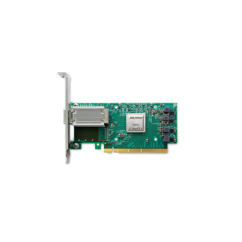 Nvidia Mellanox ConnectX®-5 EN network interface card, 50GbE single-port QSFP28, PCIe3.0 x16, tall bracket