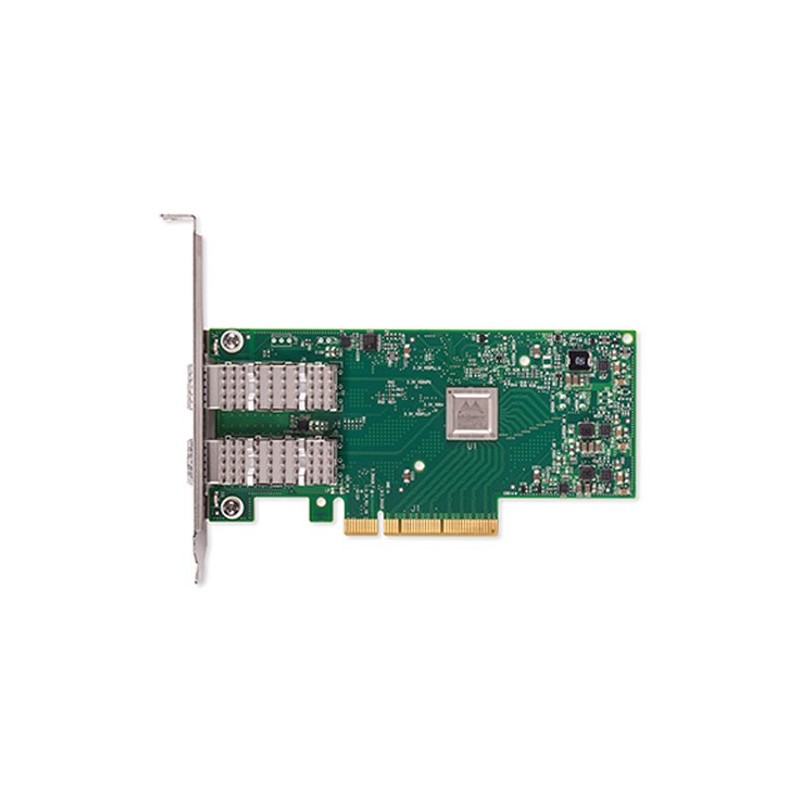 Nvidia Mellanox ConnectX®-4 Lx EN network interface card, 25GbE dual-port SFP28, PCIe3.0 x8, UEFI Enabled, tall bracket