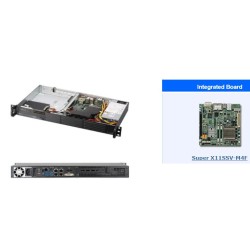 SUPERMICRO 1U server E3-1285v5, iC236, 2x SO-DIMM ECC, 1x3.5 /4x2.5(opt) SATA3, 200W, sdilene IPMI