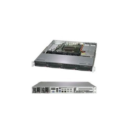 SUPERMICRO 1U server 1xLGA1151 (8/9g), iC236, 4x DDR4 ECC, 4x 3.5" HS SATA3, 2x400W, IPMI
