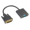 Akyga Adaptér s kabelem DVI/VGA, 15cm