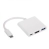 Akyga hub USB type C/USB 3.0/USB type C/HDMI/ABS/20cm