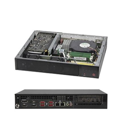 SUPERMICRO mini server LGA1200, W480E, 2x SO-DIMM DDR4, 2x SATA 1(2)x 2,5, M.2, 2x 1Gb, HDMI,DP,DVI, 180W zdroj