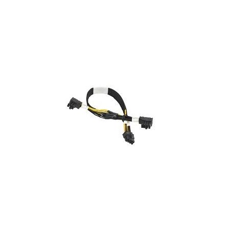 SUPERMICRO NVIDIA GeForce TitanX, GTX 980TI, GTX 1070, GTX 1080 Cable (right angle 8/6-pin PCIe 12V connector) CBLPWEX0792