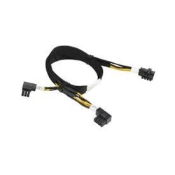 SUPERMICRO NVIDIA GeForce TitanX, GTX 980TI, GTX 1070, GTX 1080 Cable (right angle 8/6-pin PCIe 12V connector) CBLPWEX0790