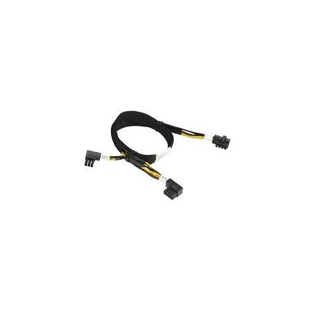 SUPERMICRO NVIDIA GeForce TitanX, GTX 980TI, GTX 1070, GTX 1080 Cable (right angle 8/6-pin PCIe 12V connector) CBLPWEX0790