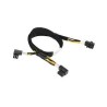 SUPERMICRO NVIDIA GeForce TitanX, GTX 980TI, GTX 1070, GTX 1080 Cable (right angle 8/6-pin PCIe 12V connector) CBLPWEX0790