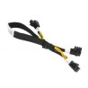 SUPERMICRO NVIDIA GeForce TitanX, GTX 980TI, GTX 1070, GTX 1080 Cable (right angle 8/6-pin PCIe 12V connector) CBLPWEX0791