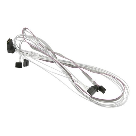 Supermicro Internal Right Angle MiniSAS SFF-8087 to 4 SATA 75/75/90/90cm with Sideband 90cm Cable (CBL-SAST-0644)