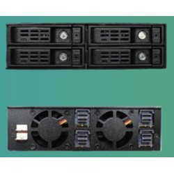 Jou Jye Backplane NVMe 4x 2,5"HDD do 5,25" (4x SFF-8643)
