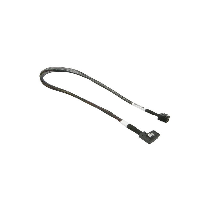 Supermicro Internal Straight MiniSAS HD SFF-8643 to Right Angle MiniSAS 55cm Cable