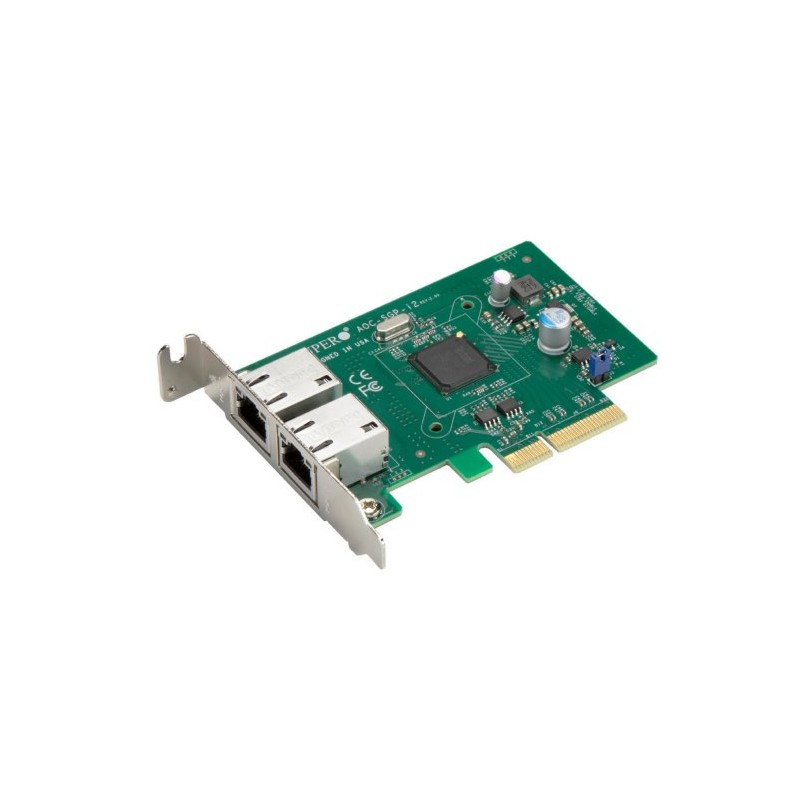 SUPERMICRO 2-port GbE Card Based on Intel i350 (Retail Pack)