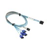 Supermicro Internal MiniSAS HD SFF-8643 to 4 SATA 60/60/60/60cm with Sideband Cable