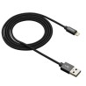 CANYON nabíjecí kabel Lightning MFI-3, opletený, Apple certifikát, délka 1m, černá