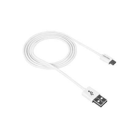 CANYON Nabíjecí kabel Micro USB - USB 2.0, bílá