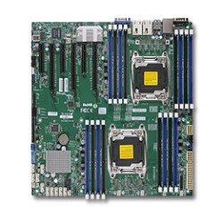 SUPERMICRO MB 2xLGA2011-3, iC612 16x DDR4 ECC R,10xSATA3,(PCI-E 3.0/3,3(x16,x8),2x 10GbE LAN,IPMI