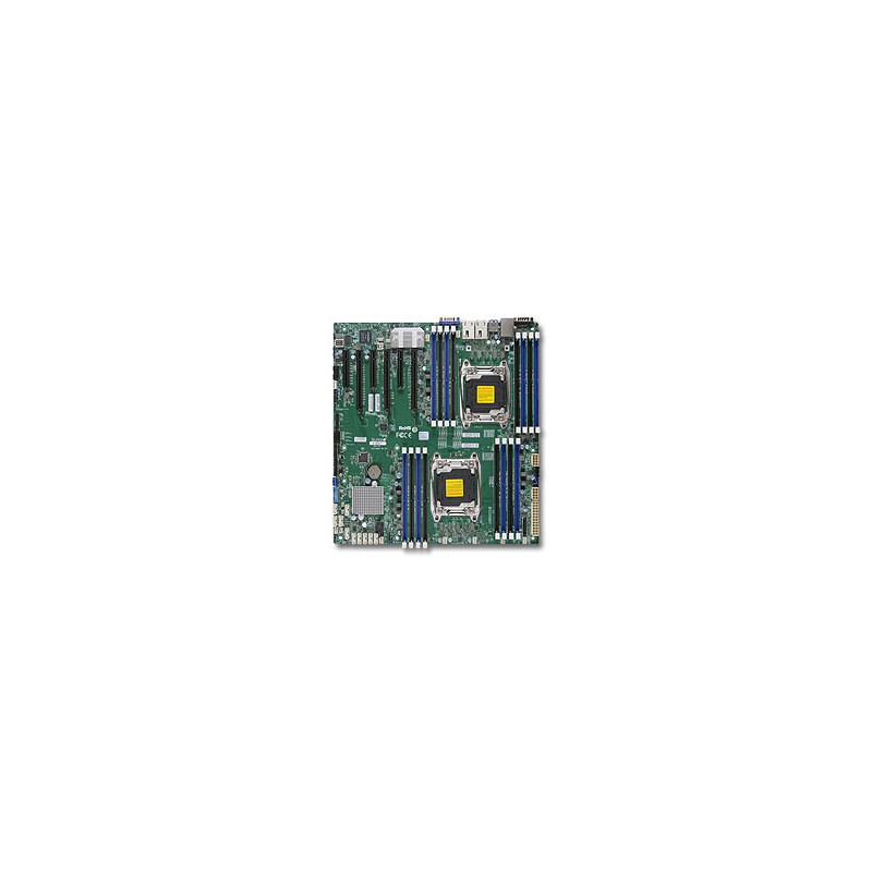 SUPERMICRO MB 2xLGA2011-3, iC612 16x DDR4 ECC R,10xSATA3,(PCI-E 3.0/3,3(x16,x8),2x 10GbE LAN,IPMI