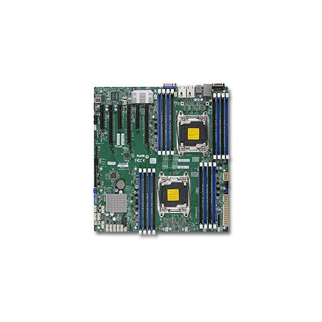 SUPERMICRO MB 2xLGA2011-3, iC612 16x DDR4 ECC R,10xSATA3,(PCI-E 3.0/3,3(x16,x8),2x 10GbE LAN,IPMI