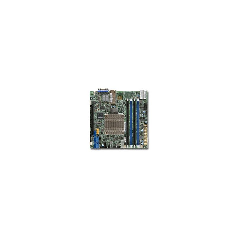 SUPERMICRO mini-ITX MB Xeon D-1520/1521 (4-core), 4x DDR4 ECC DIMM,6xSATA1x PCI-E 3.0 x16, 2x10GbE LAN,IPMI