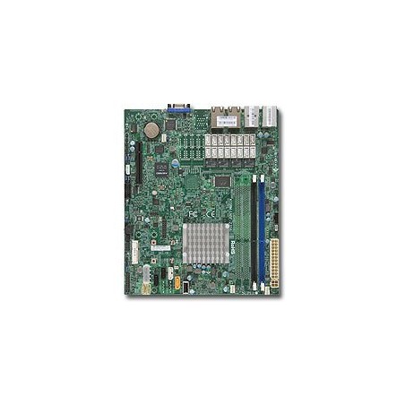 SUPERMICRO uATX MB Atom C2358 2-core (7W), 2x DDR3 ECC/nECC, 2xSATA3, 2xSATA2, 1x PCI-E x4(in x8), 5xLAN, IPMI