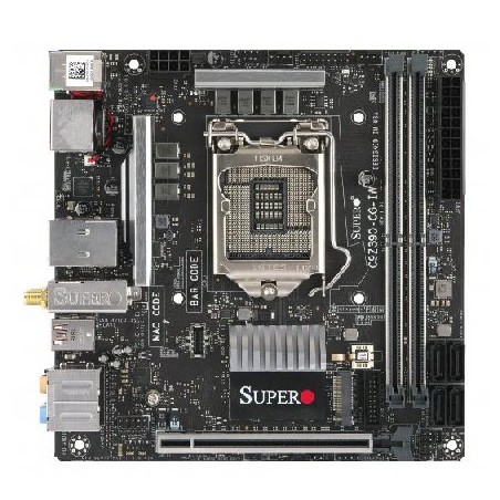 SUPERMICRO MB 1xLGA1151 8/9g 120W, Z390, 2x DDR4,4xSATA3, PCIe 3.0 x16, M.2, LAN+WiFi, DP+HDMI, Audio, mini-ITX