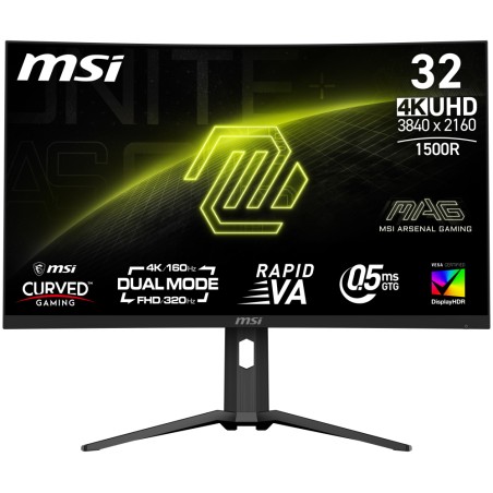 MSI MAG/321CUPDF/31,5"/VA/4K UHD/160Hz/0,5ms/Černá/3R