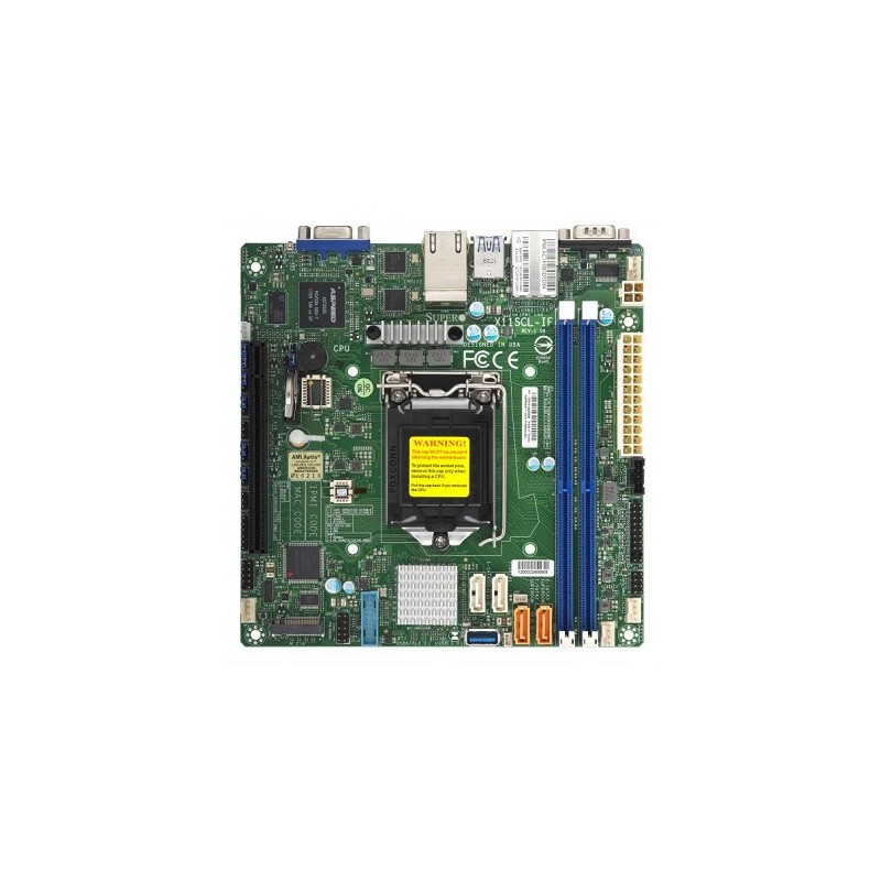 SUPERMICRO MB 1xLGA1151 (Xeon E3-21xx,i3), C242, 2xDDR4, 4xSATA3, M.2, 1xPCIe3.0 x16, VGA, 2x LAN, IPMI, mini-ITX