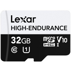 Lexar paměťová karta 32GB High-Endurance microSDHC/microSDHC™ UHS-I cards, (čtení/zápis:100/30MB/s) C10 A1 V10 U1