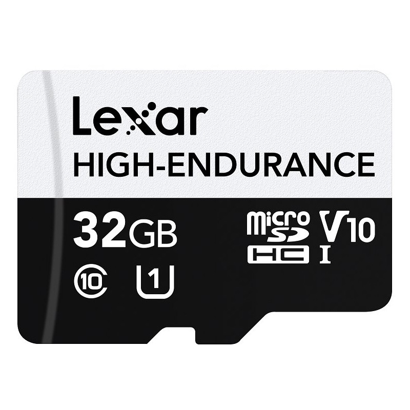 Lexar paměťová karta 32GB High-Endurance microSDHC/microSDHC™ UHS-I cards, (čtení/zápis:100/30MB/s) C10 A1 V10 U1