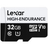 Lexar paměťová karta 32GB High-Endurance microSDHC/microSDHC™ UHS-I cards, (čtení/zápis:100/30MB/s) C10 A1 V10 U1