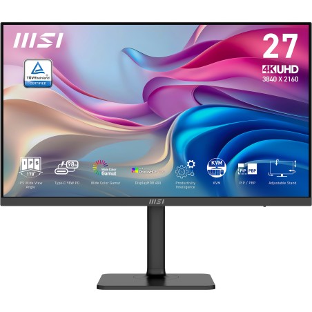 MSI Modern/MD272UPHG/27"/IPS/4K UHD/60Hz/4ms/Black/3R
